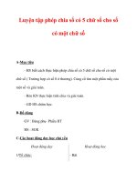 Giáo án môn Toán lớp 3 :Tên bài dạy : Luyện tập phép chia số có 5 chữ số cho số có một chữ số pot