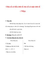 Giáo án môn Toán lớp 3 :Tên bài dạy : Chia số có bốn chữ số cho số có một chữ số ( Tiếp). docx