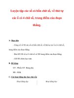 Giáo án môn Toán lớp 3 :Tên bài dạy : Luyện tập các số có bốn chữ số, về thứ tự các ố có 4 chữ số, trung điểm của đoạn thẳng. pot