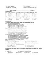 TEST 45 Minutes Subject: ENGLISH 12 (code 202) pps