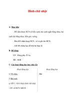 Giáo án môn Toán lớp 3 :Tên bài dạy : Hình chữ nhật potx