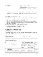 GIÁO ÁN THIẾT KẾ ÁO SƠ MI, QUẦN ÂU, VÁY - BÀI 2 pps