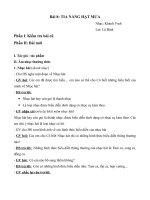 GIÁO ÁN NHẠC LỚP 6 - bài tia nắng hạt mưa pot