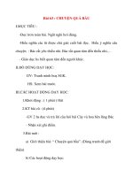 Giáo án lớp 2 môn Tập Đọc: Bài 63 : CHUYỆN QUẢ BẦU potx