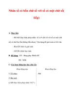 Giáo án môn Toán lớp 3 :Tên bài dạy : Nhân số có bốn chữ số với số có một chữ số( tiếp) pps