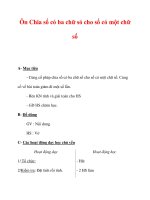 Giáo án môn Toán lớp 3 :Tên bài dạy : Ôn Chia số có ba chữ só cho số có một chữ số doc