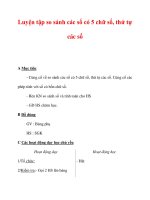 Giáo án môn Toán lớp 3 :Tên bài dạy : Luyện tập so sánh các số có 5 chữ số, thứ tự các số pot