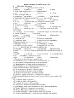 KIỂM TRA HỌC KÌ I MÔN: ANH VĂN doc