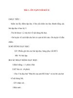 Giáo án lớp 2 môn Tập Đọc: Tiết 1 : ÔN TẬP CUỐI KỲ II potx