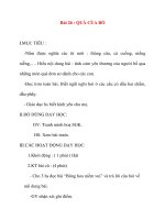 Giáo án lớp 2 môn Tập Đọc: Bài 26 : QUÀ CỦA BỐ ppsx