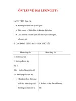 Giáo án môn Toán lớp 2:Tên bài dạy :ÔN TẬP VỀ ĐẠI LƯỢNG(TT) doc