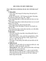 ĐỀ CƯƠNG tổ CHỨC PHÔI THAI