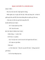 Giáo án lớp 2 môn Tập Đọc: Bài 68 : ĐÀN BÊ CỦA ANH HỒ GIÁO docx