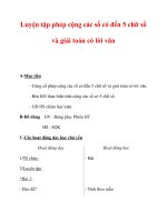 Giáo án môn Toán lớp 3 :Tên bài dạy : Luyện tập phép cộng các số có đến 5 chữ số và giải toán có lời văn ppt