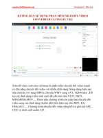 HƯỚNG dẫn sử DỤNG PHẦN mềm XILISOFT VIDEO CONVERTER ULTIMATE 7 8 2