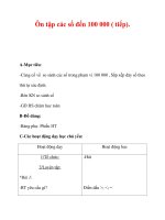 Giáo án môn Toán lớp 3 : Tên bài dạy : Ôn tập các số đến 100 000 ( tiếp). ppsx