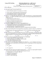 KIỂM TRA ĐỊNH KÌ LẦN 1 – MÔN VẬT LÍ ppt