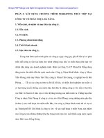 Các loại hình marketing và việc lựa chọn loại hình phù hợp với hoạt đông của doanh nghiệp - 3 doc