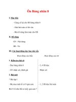 Giáo án môn Toán lớp 3 :Tên bài dạy : Ôn Bảng nhân 8 ppsx