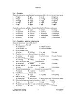 KIỂM TRA ANH VĂN - TEST 35 docx