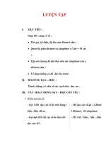 Giáo án môn Toán lớp 2:Tên bài dạy : LUYỆN TẬP pps