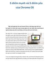 5 điểm mạnh và 5 điểm yếu của Chrome OS pptx