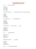 TRẮC NGHIỆM TIẾNG ANH LỚP 12 docx