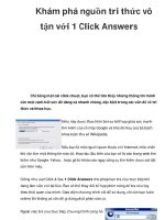 Khám phá nguồn tri thức vô tận với 1 Click Answers ppt