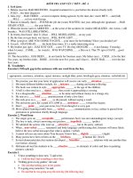 KIỂM TRA ANH VĂN 1 TIẾT – ĐỀ A ppsx