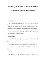 SUY NHƯỢC THẦN KINH VÀ RỐI LOẠN PHÂN LY ppt