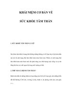 KHÁI NIỆM CƠ BẢN VỀ SỨC KHỎE TÂM THẦN pot