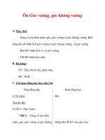 Giáo án môn Toán lớp 3 :Tên bài dạy : Ôn Góc vuông, góc không vuông doc