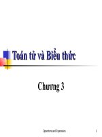 Chương 3 Toán tử và Biểu thức pptx