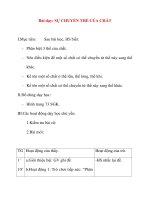 Giáo án lớp 5 môn Khoa Học: Bài dạy: SỰ CHUYỂN THỂ CỦA CHẤT pdf