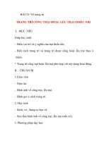 Giáo án lớp 5 môn Mỹ Thuật: BÀI 33: Vẽ trang trí TRANG TRÍ CỔNG TRẠI HOẶC LỀU TRẠI THIẾU NHI doc