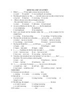 KIỂM TRA ANH VĂN 45 PHÚT pptx