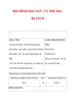 Giáo án môn thể dục lớp 3:Tên bài dạy : ĐỘI HÌNH ĐỘI NGŨ- VÀ THỂ DỤC RLTTCB ppsx