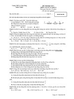 ĐỀ THI HỌC KỲ I MÔN: VẬT LÝ 12- BAN A pps