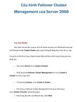 Cấu hình Failover Cluster Management của Server 2008 pot
