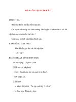 Giáo án lớp 2 môn Tập Đọc: Tiết 4 : ÔN TẬP CUỐI KỲ II ppt