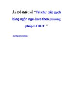 Án Đồ thiết kế “Trò chơi xếp gạch bằng ngôn ngữ Java theo phương pháp LTHDT “_2 potx