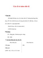 Giáo án môn Toán lớp 3 :Tên bài dạy : Các số có năm chữ số. pptx