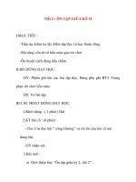 Giáo án lớp 2 môn Tập Đọc: Tiết 2 : ÔN TẬP GIỮA KỲ II docx