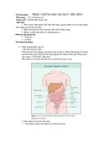 TRIỆU CHỨNG HỌC BỘ MÁY TIÊU HÓA - PHẦN 1 pdf