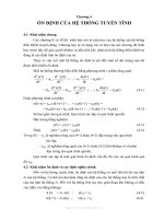 Kỹ thuật điều khiển tự động - Chương 4 pdf