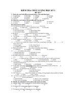 KIỂM TRA CHẤT LƯỢNG HỌC KỲ I ĐỀ SỐ 7 ppt