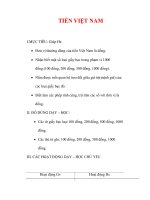 Giáo án môn Toán lớp 2:Tên bài dạy :TIỀN VIỆT NAM docx