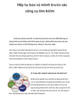 Hãy tự bảo vệ mình trước các công cụ tìm kiếm docx