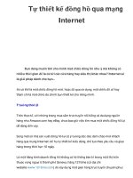 Tự thiết kế đồng hồ qua mạng Internet potx