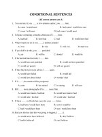 CONDITIONAL SENTENCES (All correct answers are A) pptx